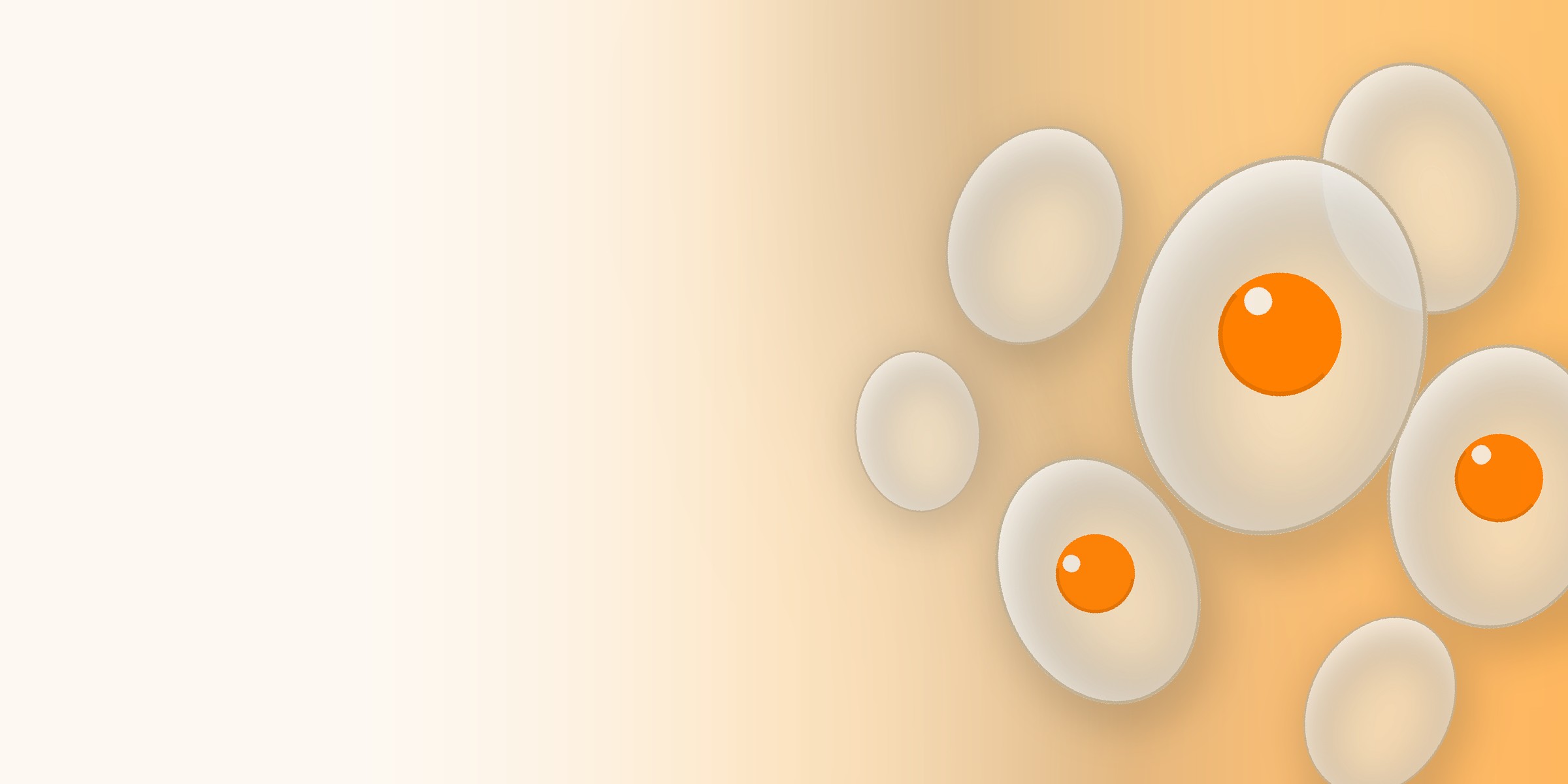 Ilustrasi telur bebek dan telur asin dengan kuning telur oranye - Hanindo Nusantara